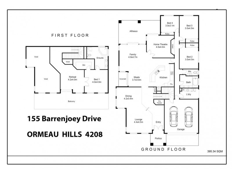 155 Barrenjoey Drive, Ormeau Hills QLD 4208 Floorplan