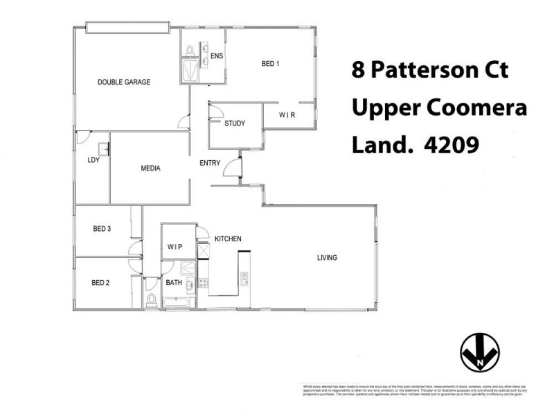 8 Patterson Court, Upper Coomera QLD 4209 Floorplan