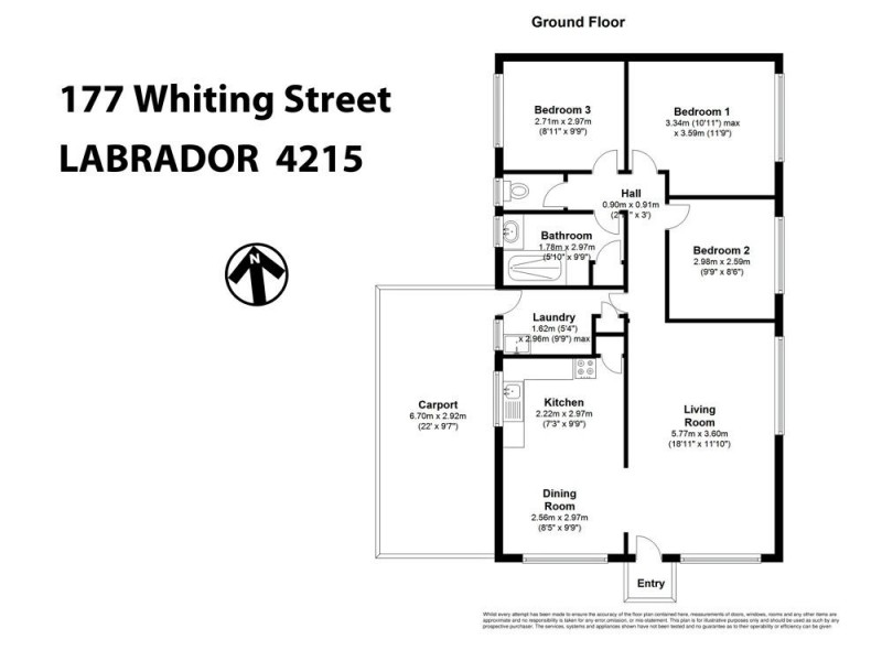 177 Whiting Street, Labrador QLD 4215 Floorplan