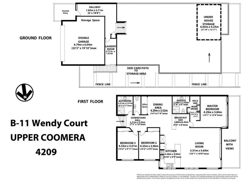 11 Wendy Court, Upper Coomera QLD 4209 Floorplan