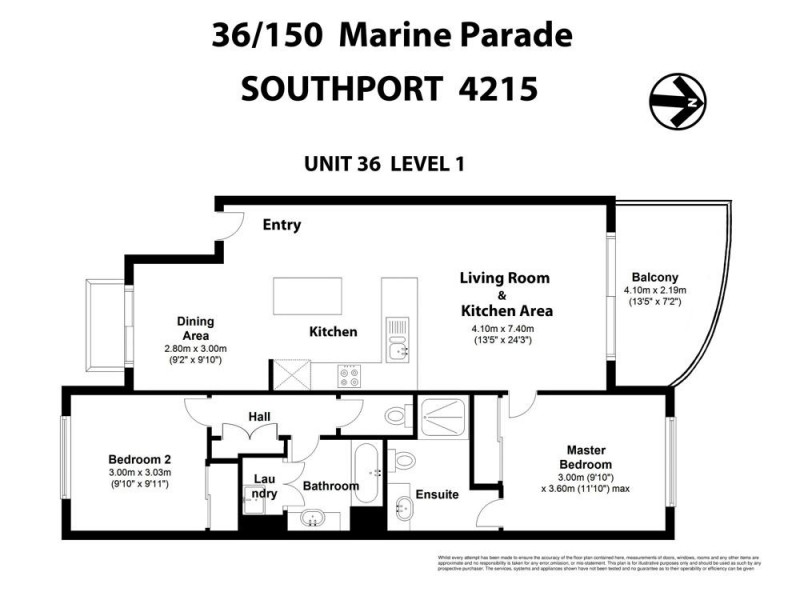 36/150 Marine Parade, Southport QLD 4215 Floorplan