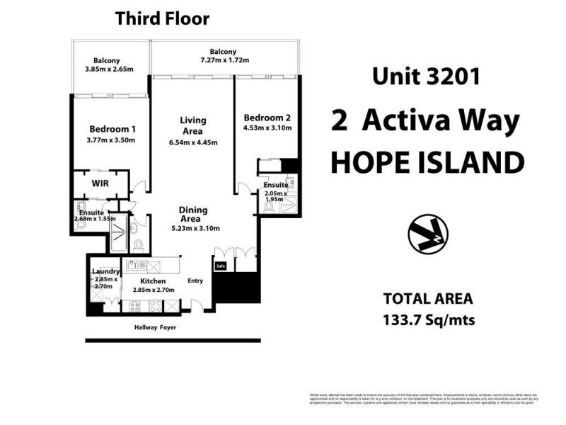 3201/2 Activa  Way, Hope Island QLD 4212 Floorplan