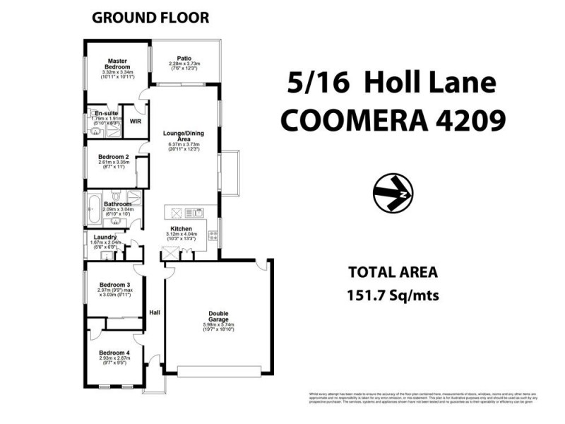 5/16 Holl Lane, Coomera QLD 4209 Floorplan