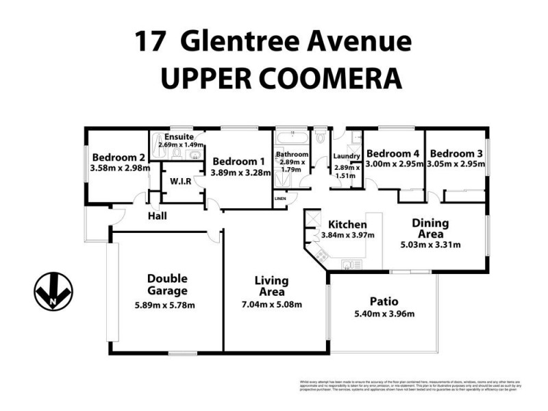 17 Glentree Avenue, Upper Coomera QLD 4209 Floorplan