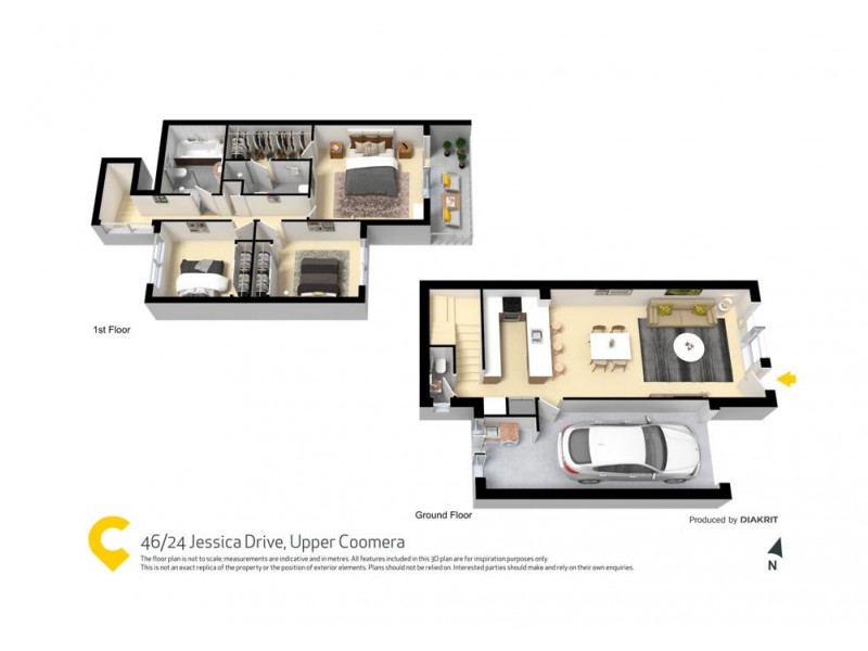 46/24 Jessica Drive, Upper Coomera QLD 4209 Floorplan