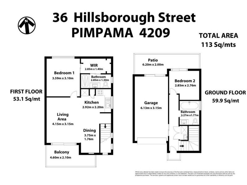 36 Hillsborough Place, Pimpama QLD 4209 Floorplan