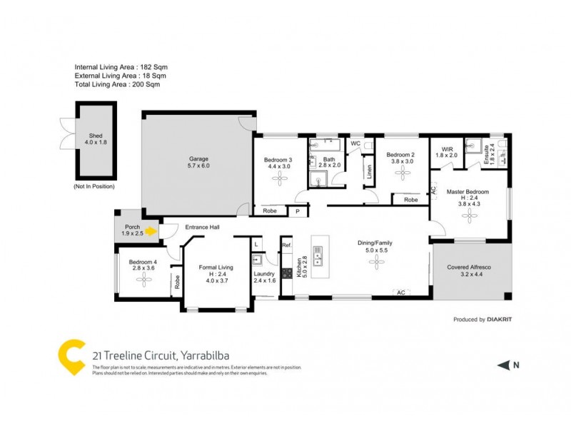 21 Treeline Circuit, Yarrabilba QLD 4207 Floorplan