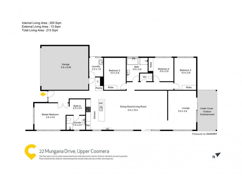 22 Mungana Drive, Upper Coomera QLD 4209 Floorplan