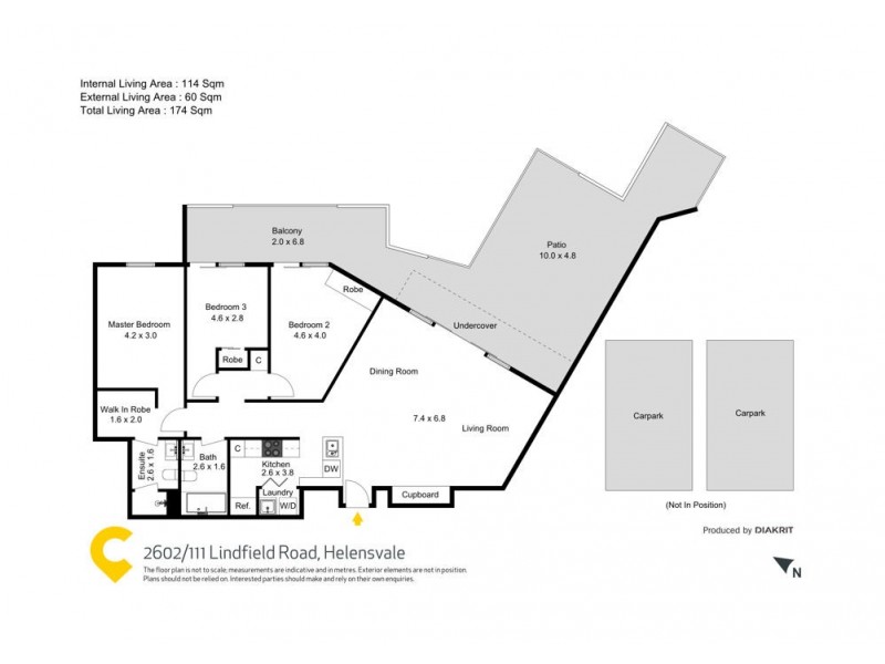 2602/111 Lindfield Road, Helensvale QLD 4212 Floorplan