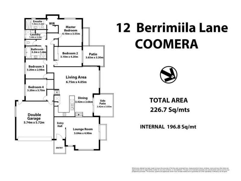 12 Berrimilla Lane, Coomera Waters QLD 4209 Floorplan