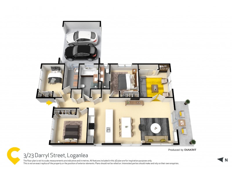 3/23 Darryl Street, Loganlea QLD 4131 Floorplan