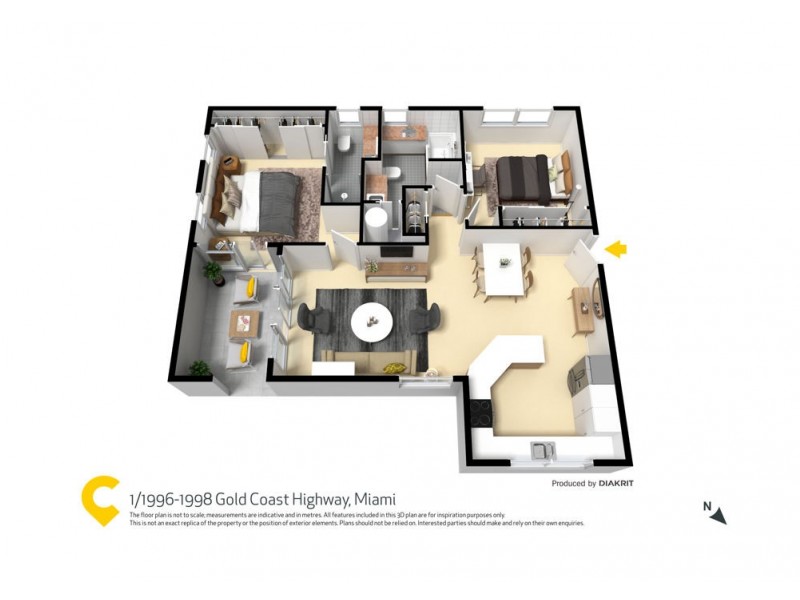 1/1996-1998 Gold Coast Highway, Miami QLD 4220 Floorplan
