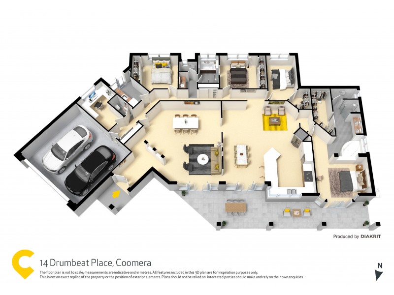 14 Drumbeat Place, Coomera Waters QLD 4209 Floorplan