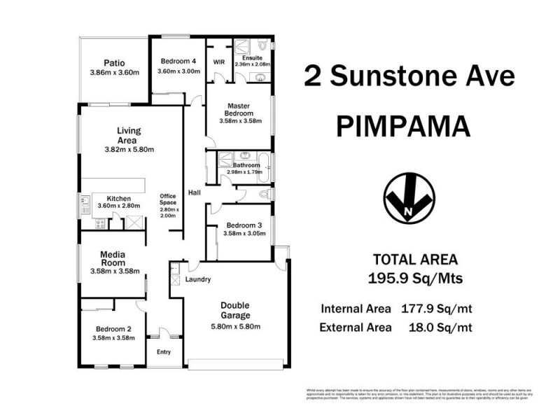 2 Sunstone Avenue, Pimpama QLD 4209 Floorplan
