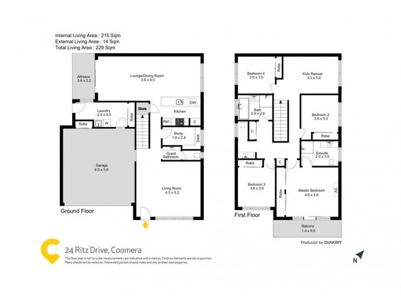 24 Ritz Drive, Coomera QLD 4209 Floorplan