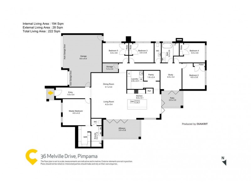36 Melville Drive, Pimpama QLD 4209 Floorplan