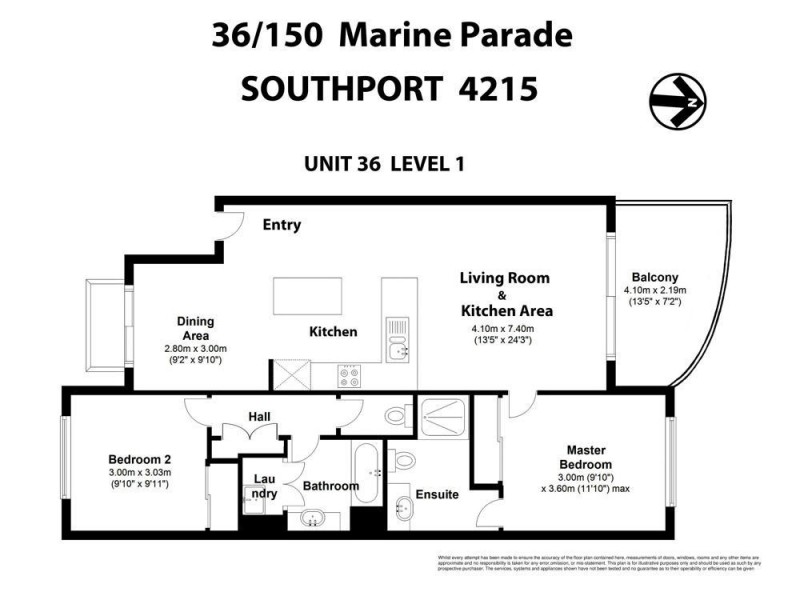36/148-156 Marine Parade, Southport QLD 4215 Floorplan