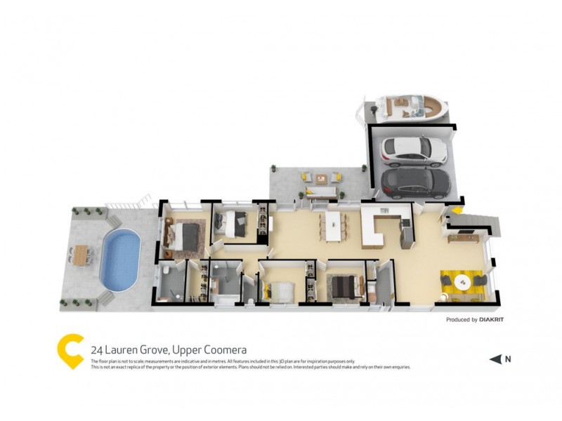 24 Lauren Grove, Upper Coomera QLD 4209 Floorplan