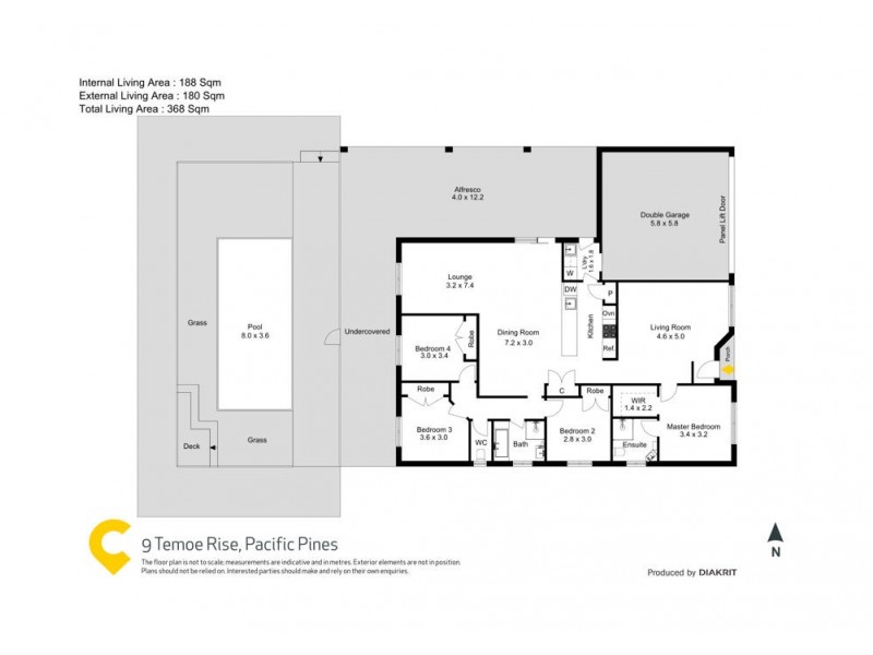 9 Temoe Rise, Pacific Pines QLD 4211 Floorplan