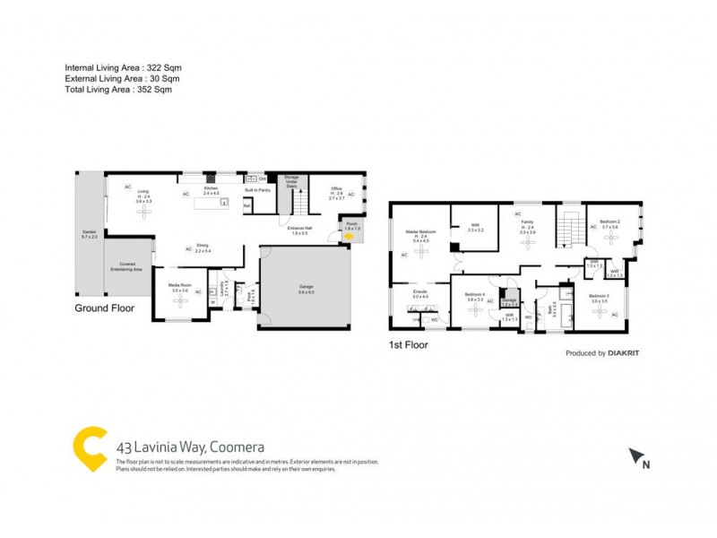 43 Lavinia Way, Coomera QLD 4209 Floorplan