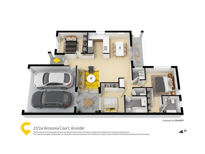 27/24 Amsonia Court, Arundel QLD 4214 Floorplan