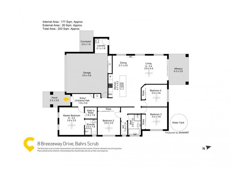 8 Breezeway Drive, Bahrs Scrub QLD 4207 Floorplan
