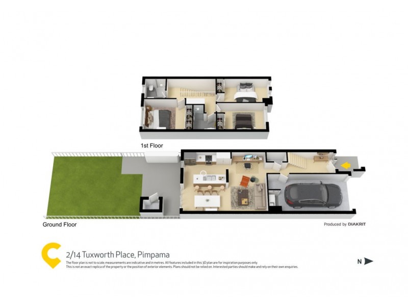 2/14 Tuxworth Place, Pimpama QLD 4209 Floorplan