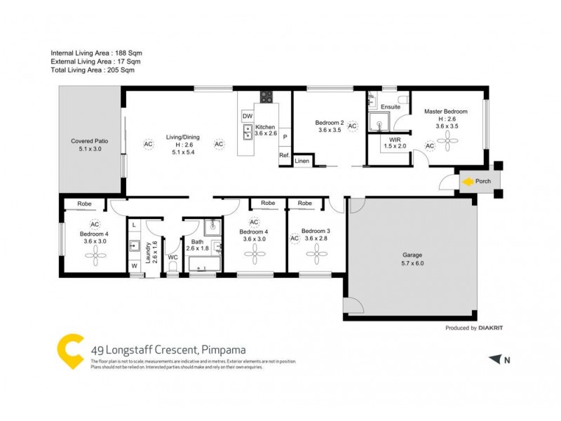 49 Longstaff Crescent, Pimpama QLD 4209 Floorplan