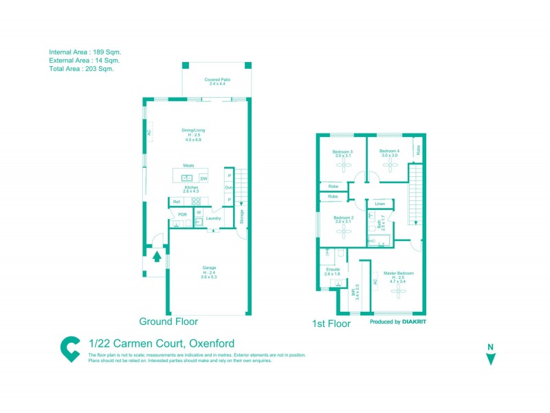 1/22 Carmen Court, Oxenford QLD 4210 Floorplan