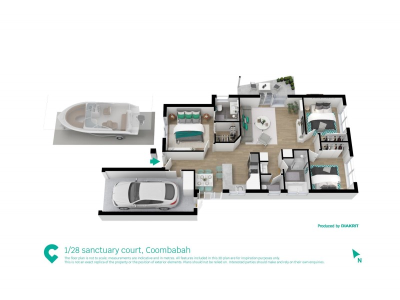 1/28 Sanctuary Court, Coombabah QLD 4216 Floorplan