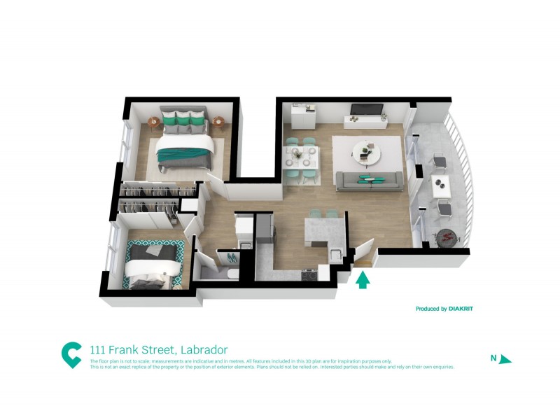 8/111 Frank Street, Labrador QLD 4215 Floorplan