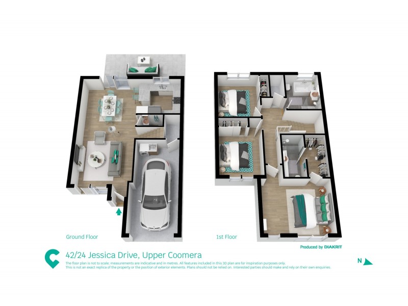 42/24 Jessica Drive, Upper Coomera QLD 4209 Floorplan
