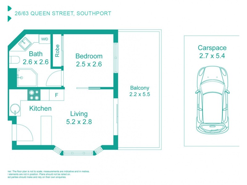 26/63 Queen Street, Southport QLD 4215 Floorplan
