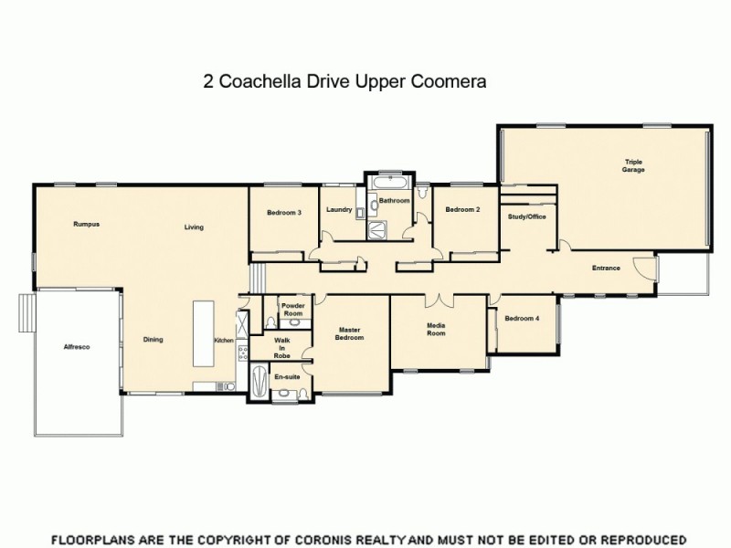 2 Coachella Crescent, Upper Coomera QLD 4209 Floorplan