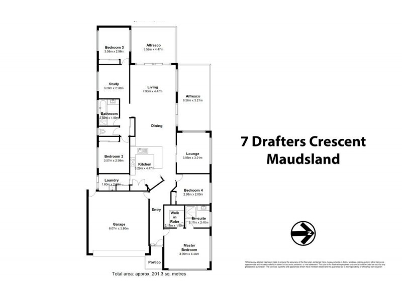 7 Drafters Crescent, Maudsland QLD 4210 Floorplan