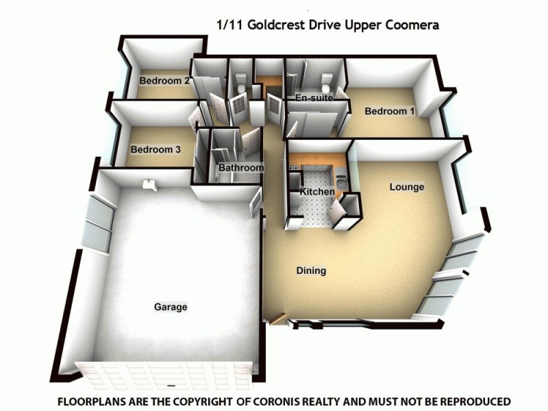 1/11 Goldcrest Drive, Upper Coomera QLD 4209 Floorplan