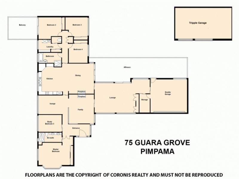 75 Guara Grove, Pimpama QLD 4209 Floorplan