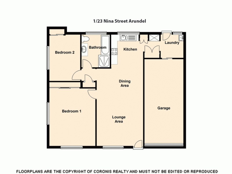 1/23 Nina Parade, Arundel QLD 4214 Floorplan
