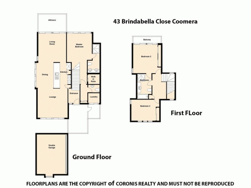43 Brindabella Close, Coomera Waters QLD 4209 Floorplan