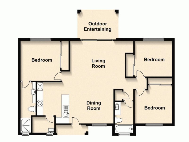 2/66 University Drive, Meadowbrook QLD 4131 Floorplan