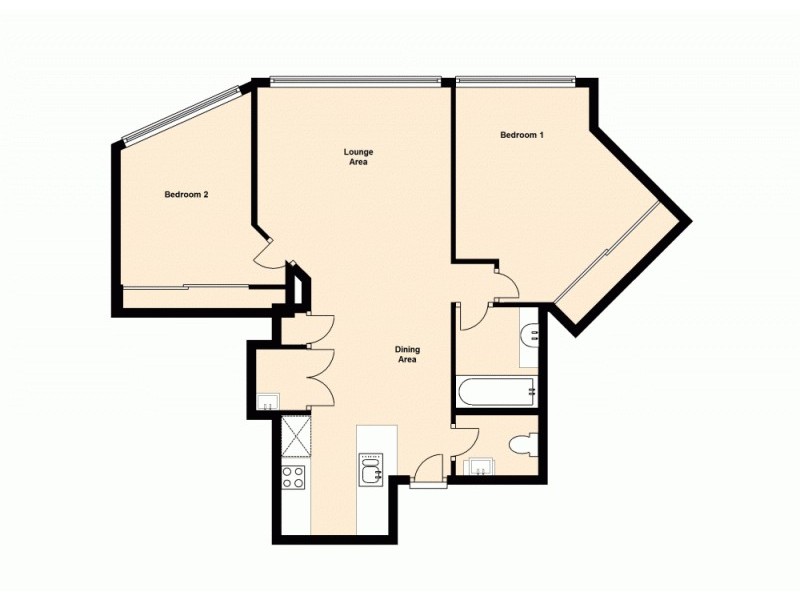 4008/43 Herschel St, Brisbane City QLD 4000 Floorplan