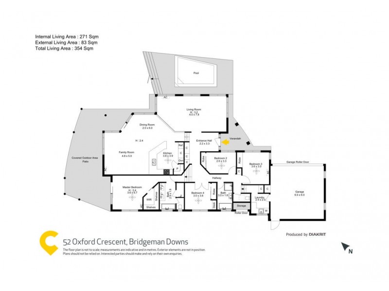 52 Oxford Crescent, Bridgeman Downs QLD 4035 Floorplan