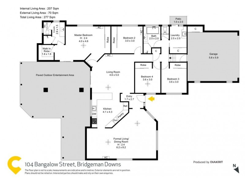 104 Bangalow Street, Bridgeman Downs QLD 4035 Floorplan