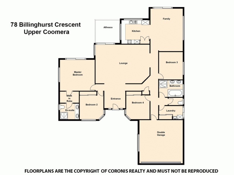 78 Billinghurst Crescent, Upper Coomera QLD 4209 Floorplan