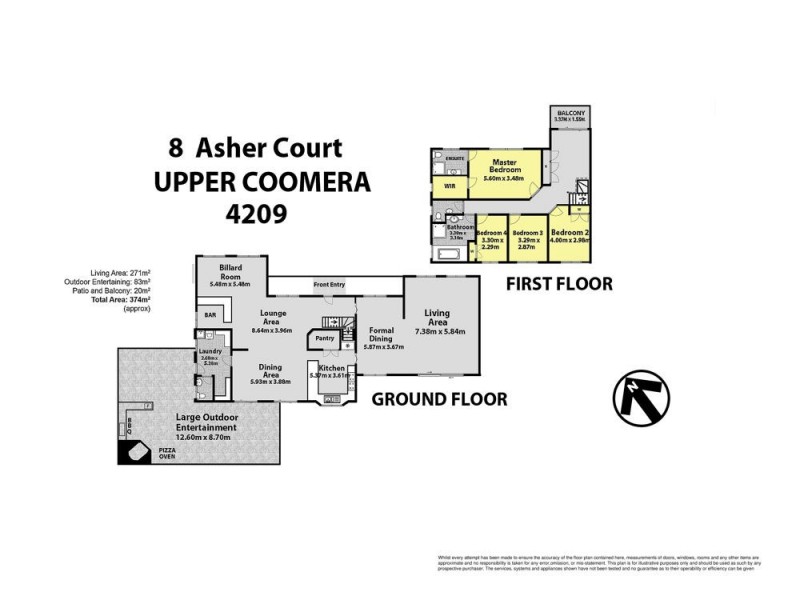 8 Asher Court, Upper Coomera QLD 4209 Floorplan