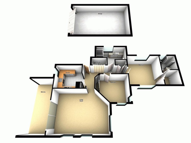 3/10 Bass Street, Paddington QLD 4064 Floorplan