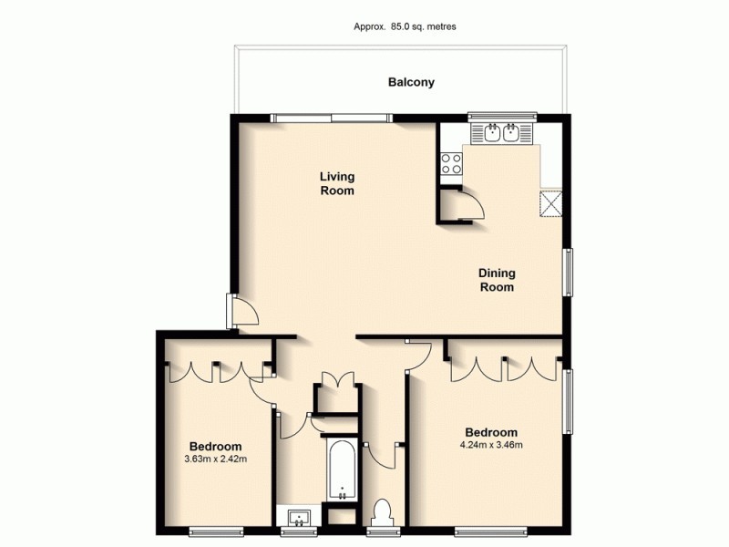 6/48 Rialto St, Coorparoo QLD 4151 Floorplan