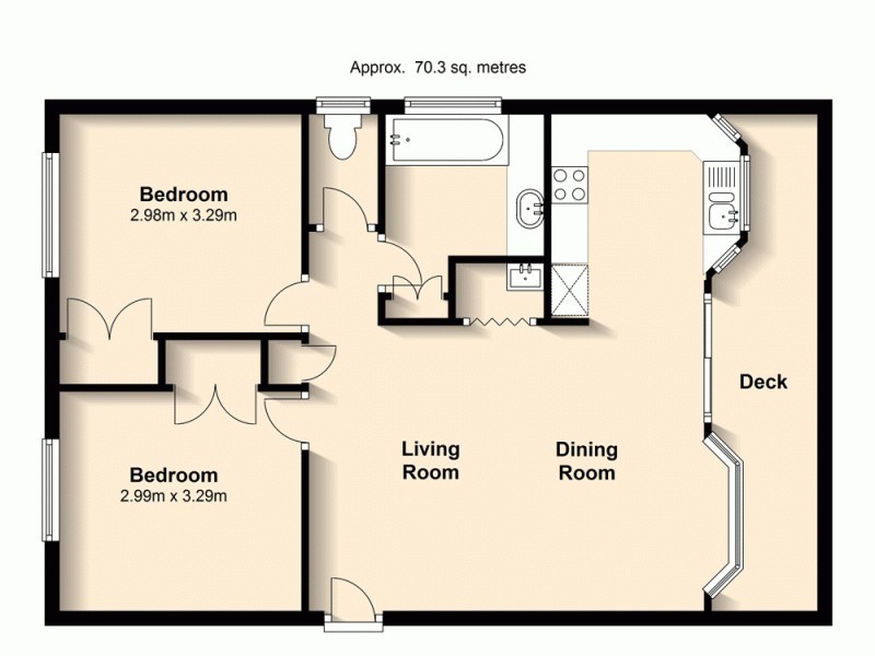 18/72 Herston Rd, Kelvin Grove QLD 4059 Floorplan