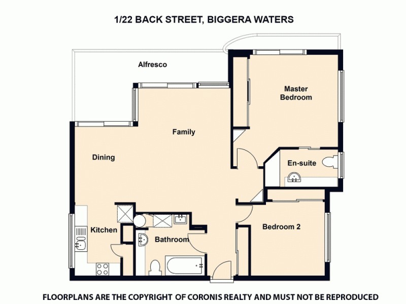 1/22 Back Street, Biggera Waters QLD 4216 Floorplan