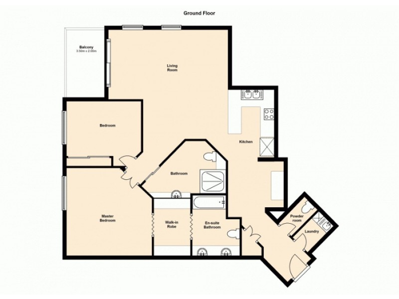 407/229 Queen Street, Brisbane QLD 4000 Floorplan